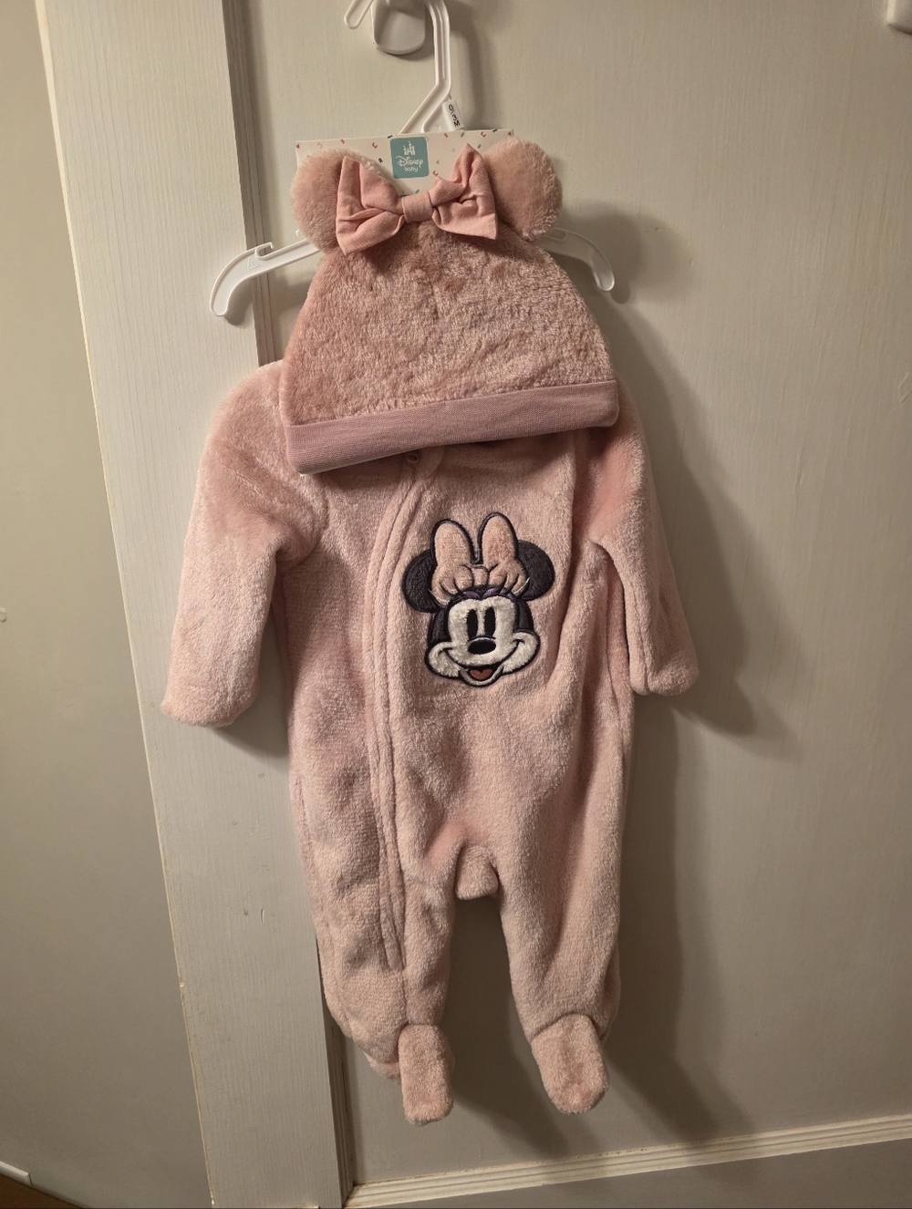 Minnie Mouse Pink Plush One-Piece with Hat And More!!!